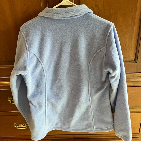 Columbia Light Blue Fleece Jacket - Picture 2 of 3